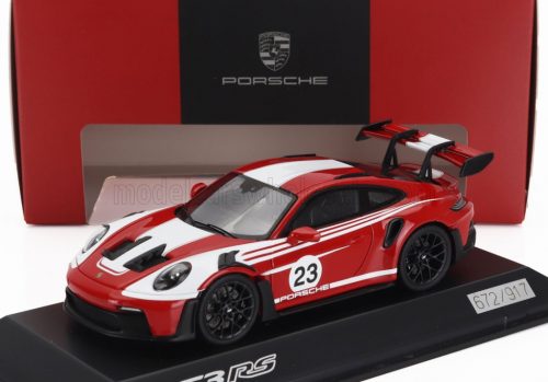 Spark - PORSCHE 911 992 GT3 RS N 23 COUPE SALZBURG LIVERY 2023 RED WHITE