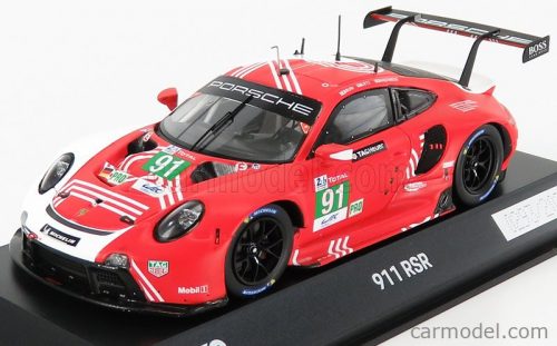 Spark-Model - Porsche 911 991-2 Rsr Team Porsche Gt N 91 24H Le Mans 2020 R.Lietz - G.Bruni - F.Makowiecki Red White