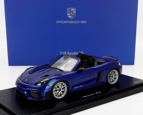 Spark - PORSCHE 718 (982) SPIDER RS 2024 - CON VETRINA - WITH SHOWCASE BLUE