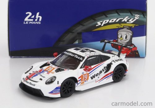 Spark-Model - Porsche 911 991 Rsr-19 4.2L Team Weathertech Racing N 79 2Nd Lmgte Am Class 24H Le Mans 2022 C.Macneil - J.Andlauer - T.Merril White