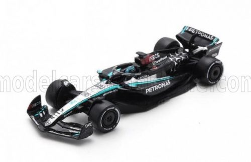 Spark - MERCEDES GP F1  W15 EQ PERFORMANCE TEAM AMG PETRONAS MOTORSPORT N 63 SEASON 2024 GEORGE RUSSELL BLACK SILVER GREEN