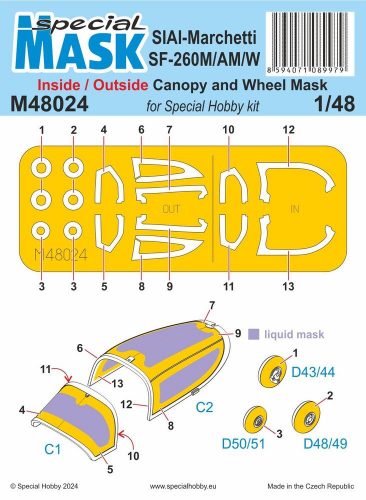 Special Hobby - SIAI-Marchetti SF-260M/AM/W INSIDE/OUTSIDE MASK