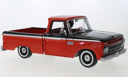 Sun Star - Ford F-100 Custom Cab Pickup, rot/schwarz, 1965, 1:18