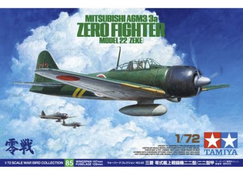 Tamiya - Mitsubishi A6M3/3a Zero Fighter Model 22 (Zeke) - 1 figure