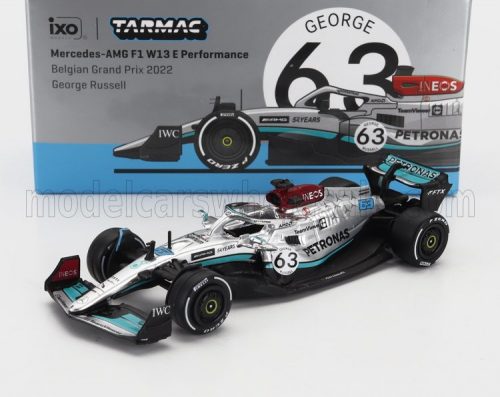 Tarmac - MERCEDES GP F1 W13E TEAM MERCEDES-AMG PETRONAS F1 N 63 4th BELGIUM GP 2022 GEORGE RUSSELL SILVER GREEN