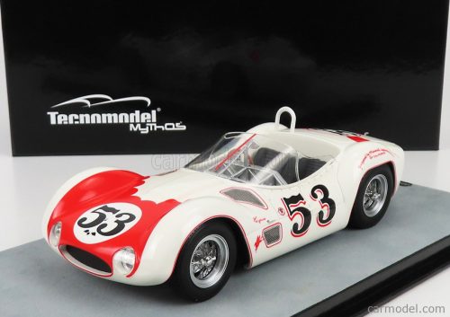 Tecnomodel - Maserati Tipo 61 Birdcage N 53 Winner Riverside "Time Gp" 1960 Bill Krause White Red