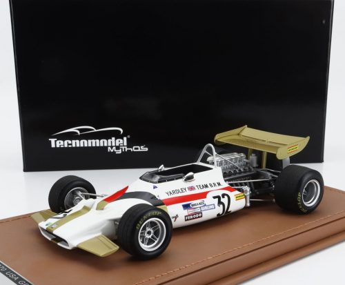 Tecnomodel - BRM F1  P153 N 32 USA GP 1970 PETER WESTBURY WHITE GOLD