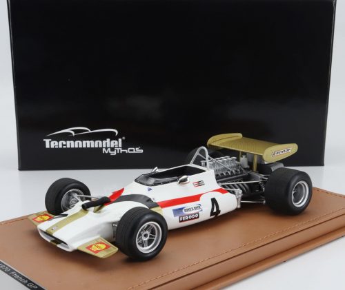 Tecnomodel - BRM F1  P153 FRENCH GP 1970 GEORGE EATON WHITE GOLD