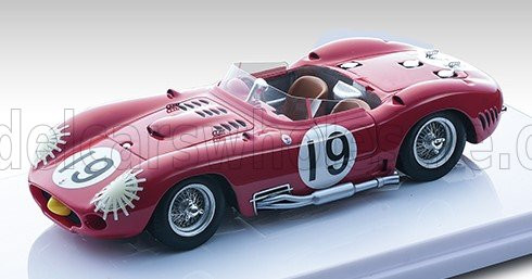 Tecnomodel - MASERATI 450S 4.5L V8 TEAM MASERATI FACTORY N 19 WINNER 12h SEBRING 1957 JUAN MANUEL FANGIO - JEAN BEHRA RED