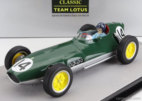 Tecnomodel - Lotus F1 16 N 14 Dutch Gp (With Pilot Figure) 1959 Graham Hill British Racing Green Silver