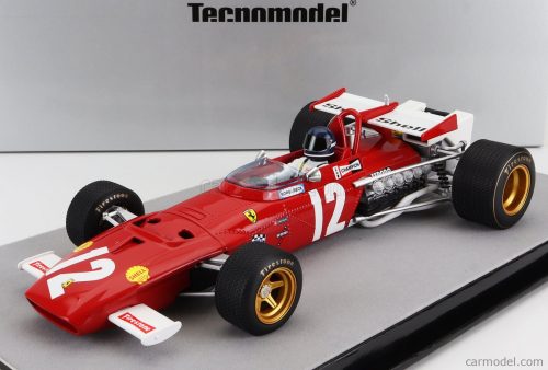 Tecnomodel - Ferrari F1 312B N 12 Winner Austria Gp (With Pilot Figure) 1970 Jacky Ickx Red White