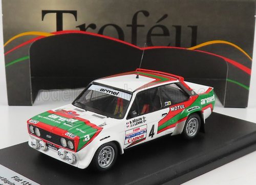 Trofeu - FIAT 131 ABARTH N 4 RALLY ISOLA D'ELBA ITALY 1981 B.BEGUIN - J.J.LENNE WHITE RED GREEN