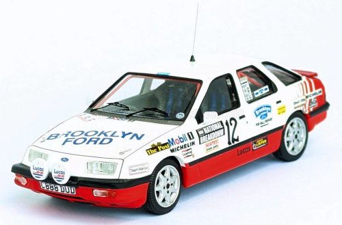 Trofeu - FORD ENGLAND SIERRA XR 4x4 (night version) N 12 RALLY NATIONAL BREAKDOWN 1987 PHIL COLLINS - BRIAN THOMAS WHITE RED