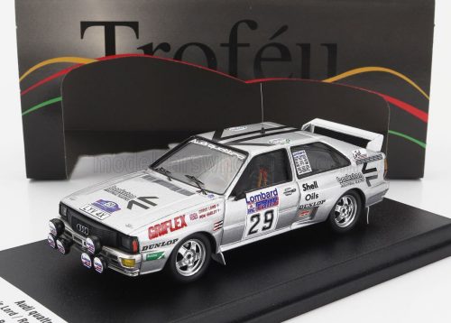 Trofeu - AUDI QUATTRO (night version) N 29 RALLY RAC LOMBARD 1984 CHRIS LORD - RON VARLEY SILVER