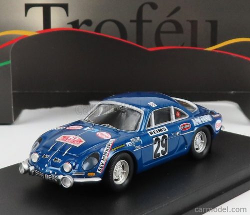 Trofeu - Renault Alpine A110 N 29 Rally Montecarlo 1972 J.Henry - G.Di Nicola Blue Met