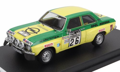 Trofeu - OPEL ASCONA 1.9 SR (night version) N 26 RALLY RAC LOMBARD 1973 WALTER ROHRL - JOCHEN BERGER GREEN YELLOW