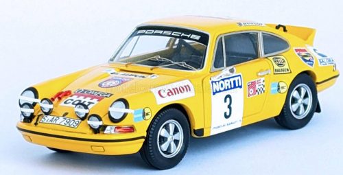 Trofeu - PORSCHE 911 CARRERA RS (night version) N 3 3rd RALLY 1000 LAKES 1973 LEO KINNUNEN - ATSO AHO YELLOW