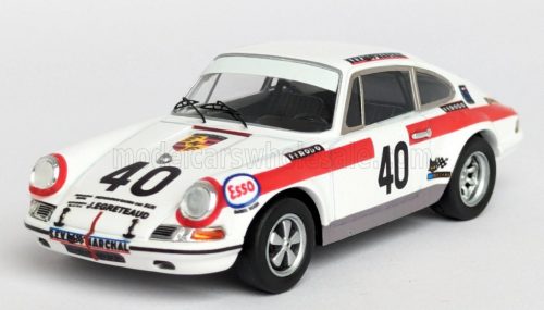 Trofeu - PORSCHE 911S COUPE N 40 24h LE MANS 1971 JEAN EGRETEAUD - JEAN MARIE JACQUEMIN WHITE RED