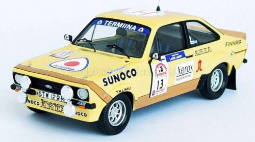 Trofeu - FORD ENGLAND ESCORT MKII (night version) N 13 5th RALLY 1000 LAKES 1980 LASSE LAMPI - PENTTI KUUKKALA YELLOW