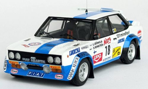 Trofeu - FIAT 131 ABARTH (night version) N 18 4th RALLY 1000 LAKES 1979 ULF GRONHOLM - BOB REHNSTROM WHITE BLUE