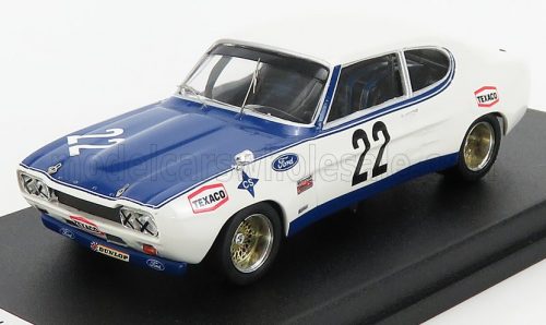 Trofeu - FORD ENGLAND CAPRI 2600 RS N 22 WINNER RALLY VILLA REAL 1972 J.MESIA WHITE BLUE