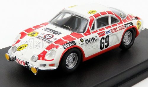 Trofeu - RENAULT ALPINE A110 N 69 TOUR DE BELGIQUE 1971 H.DELBAR - C.COLLAER WHITE RED