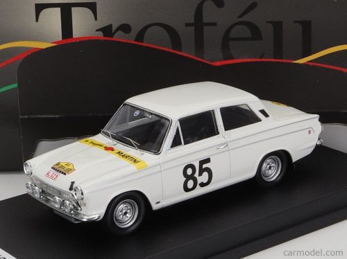 Trofeu - Ford England Lotus Cortina Gt N 85 Rally Spa-Sofia-Liege 1964 G.Staepelaere - E.Meeuwissen White