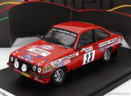 Trofeu - Ford England Escort Mkii Rs2000 (Night Version) N 23 Rally Montecarlo 1979 A.Beauchef - J.R.Dubois Red