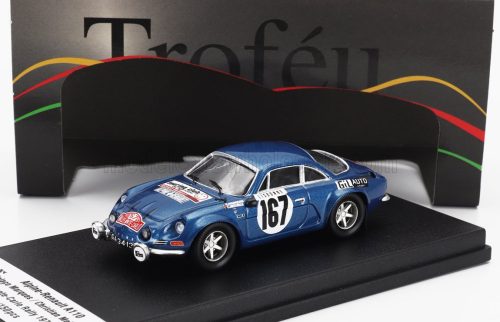 Trofeu - RENAULT ALPINE A110 1600 N 167 RALLY MONTECARLO 1972 VITOR COLACO MARQUES - CHRISTIAN MELVILLE BLUE