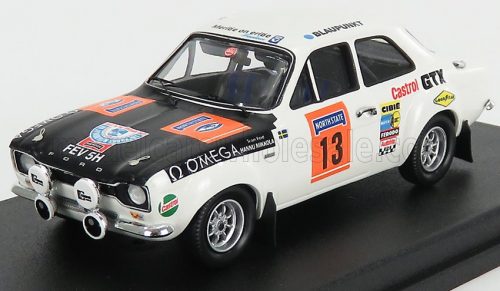 Trofeu - FORD ENGLAND ESCORT MKI (night version) N 13 WINNER RALLY 1000 LAKES 1970 H.MIKKOLA - G.PALM WHITE MATT BLACK