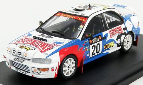 Trofeu - SUBARU IMPREZA WRX (night version) N 20 RALLY SAFARI 1999 H.MIYOSHI - E.OSAWA WHITE RED LIGHT BLUE