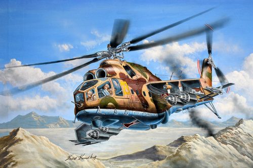 Trumpeter - 1:48 Soviet Attack Helicopter Mi-24A Hind-B