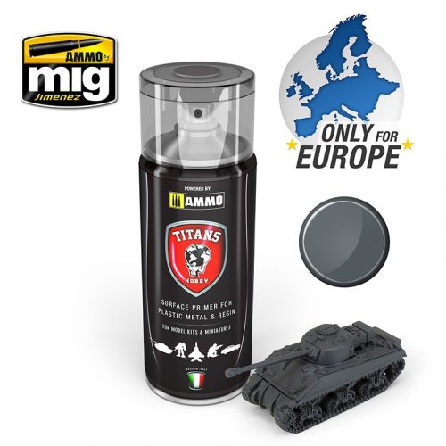 AMMO by MIG Jimenez - TITANS HOBBY Panzergrau Matt Primer (German Dark Grey)