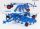 Universal Hobbies - LEMKEN SMARAGD 9/600K - SEMI-MOUNTED FIELD CULTIVATOR BLUE