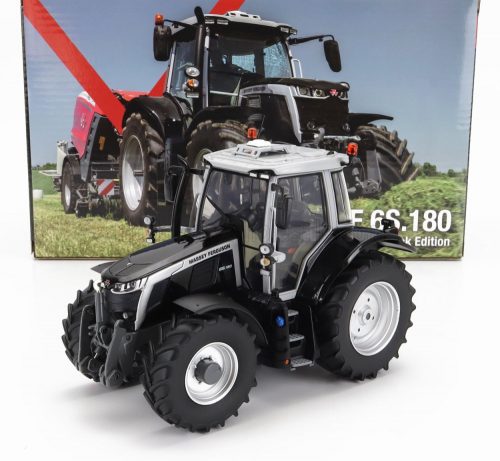 Universal Hobbies - MASSEY FERGUSON MF6S.180 TRACTOR BLACK EDITION 2022 SILVER BLACK