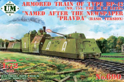 Unimodels - Armored train of type BP-42 (No.754, the 38 st SATD) PRAVDA