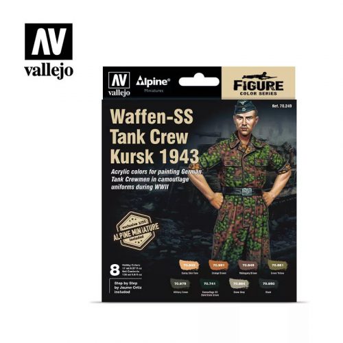 Vallejo - Waffen-SS Tank Crew, Kursk 1943 Paint Set by Jaume Ortiz + Alpine Miniature 