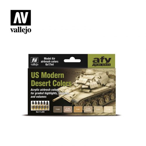 Vallejo - Model Air - US Modern Desert Colors Paint set