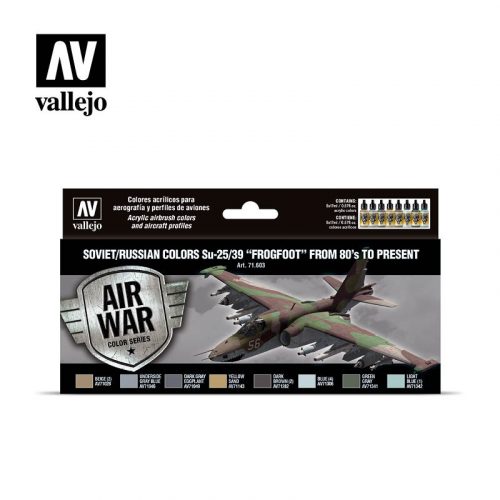 Vallejo - Model Air - Soviet / Russian colors Su-25/39 "Frogfoot" from 80's to present Paint set