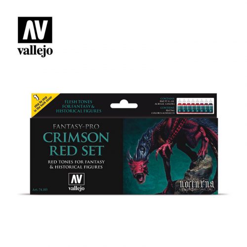 Vallejo - Pro Nocturna - Crimson Red Set