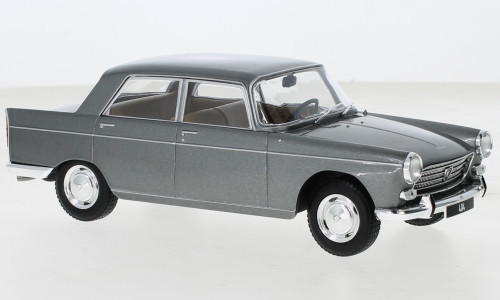 WHITEBOX - 1:24 Peugeot 404, metallic-grey, 1960 - WHITE BOX