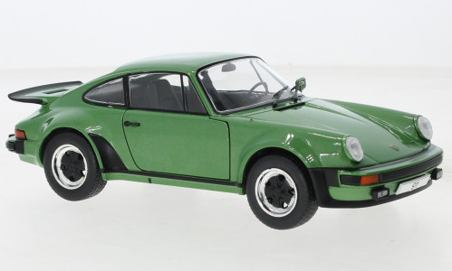 WHITEBOX - 1:24 Porsche 911 Turbo (930), metallic-green, 1974 - WHITE BOX