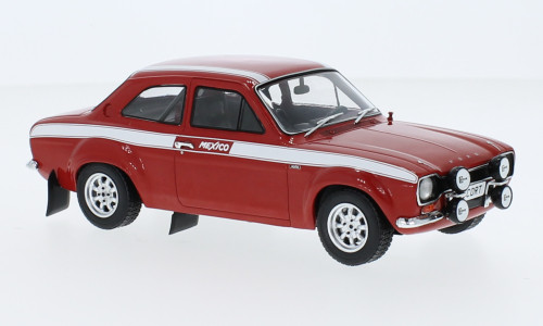 WHITEBOX - Ford Escort MK I RS Mexico, rot/weiss, 1970, 1:24