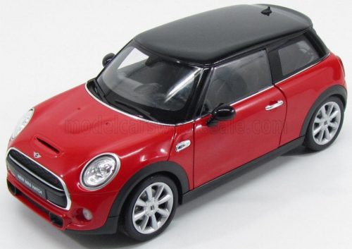 Welly - MINI COOPER HATCH 2-DOOR 2015 RED BLACK