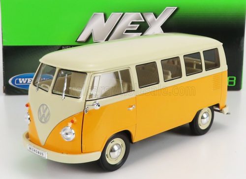 Welly - VOLKSWAGEN T1 MINIBUS 1963 WHITE OCHRE