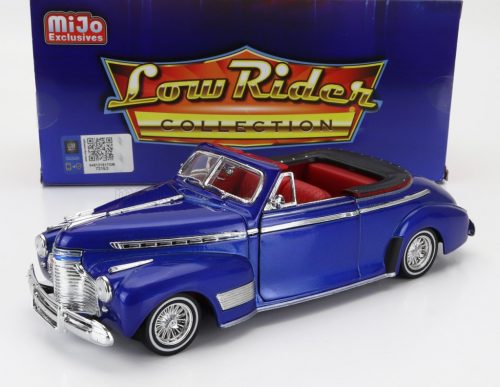 Welly - CHEVROLET SPECIAL DE LUXE CABRIOLET OPEN LOW RIDER 1941 BLUE MET