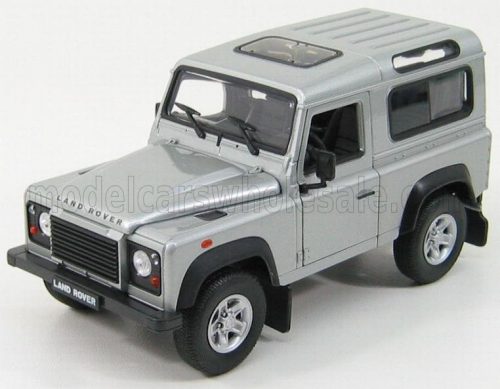 Welly - LAND ROVER LAND DEFENDER 90 1984 SILVER