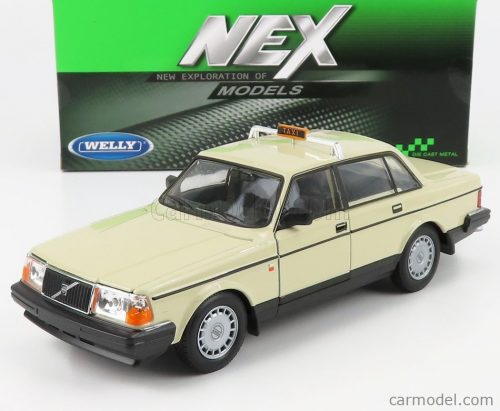 Welly - Volvo 240 Gl German Taxi 1986 Cream