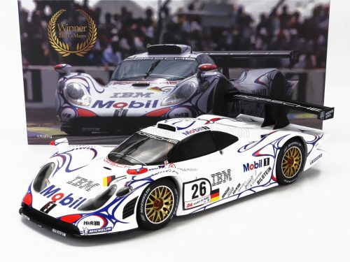 Werk 83 - PORSCHE 911 GT1-98 3.2L TURBO TEAM PORSCHE AG MOBIL-1 N 26 WINNER 24h LE MANS 1998 ALLAN McNISH - LAURENT AIELLO - STEPHANE ORTELLI WHITE BLUE RED