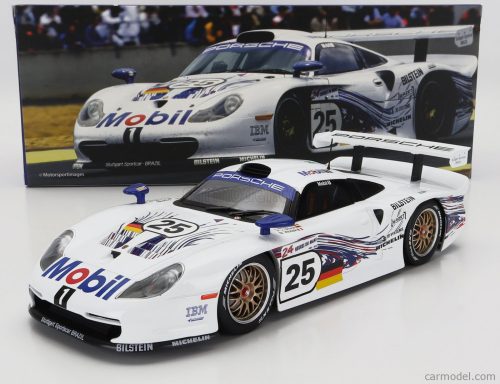 Werk83 - Porsche 911 3.2L Gt1 Evo Team Porsche Ag N 25 24H Le Mans 1997 H.J.Stuck - T.Boutsen - B.Wollek White